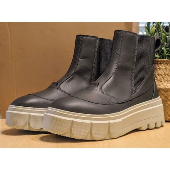 SOREL CARIBOU X Waterproof Leather Platform Chelsea Boots Women's Size 10 NWT - Picture 3 of 13